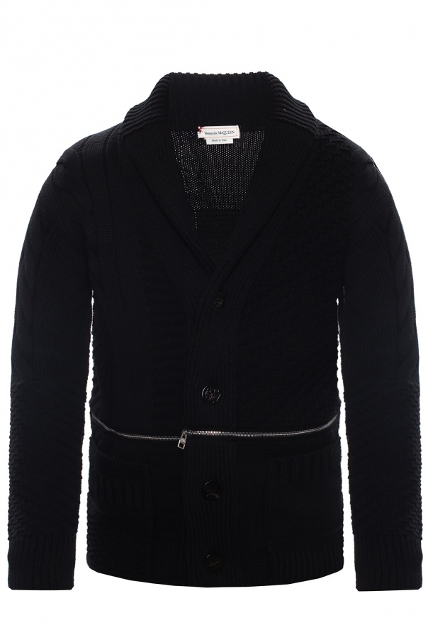 Alexander McQueen Wool cardigan with logo